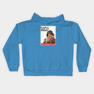 He Fought for Shadowbans Kids Hoodie